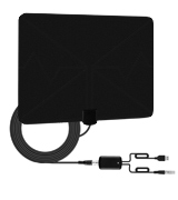 Ottaim TV Aerial Indoor TV Aerial for Digital Freeview, Amplified 60+ Miles Long Range Access Freeview