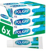 Poligrip 6-Pack Fixative Cream Denture Adhesive