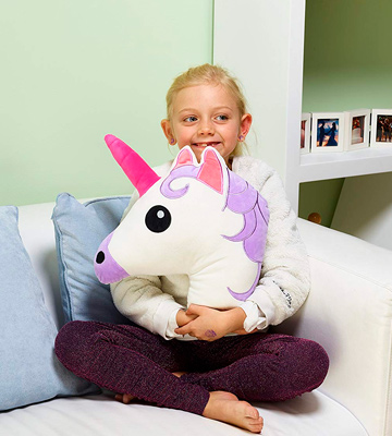 Review of Kreative Kraft Unicorn Emoji Head Pillow Cushion Soft Cuddly Plush