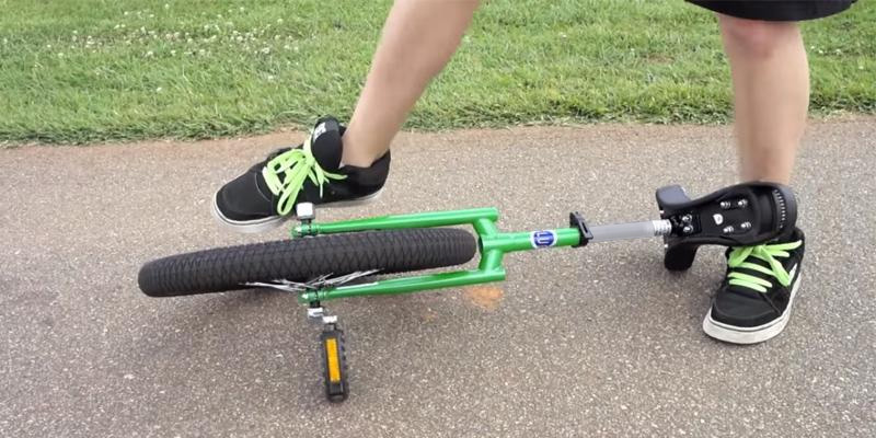 ReaseJoy 24" Wheel Trainer Unicycle in the use