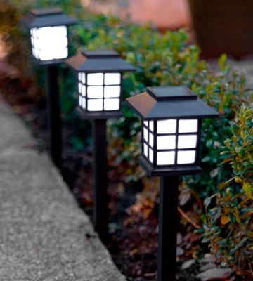 Review of Lights4fun Set of 6 White LED Solar Lights
