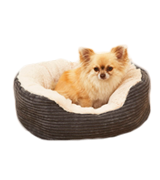 Rosewood Jumbo Cord/Plush Dog Bed