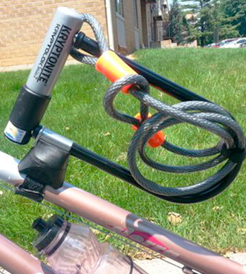 Review of Kryptonite Kryptolok Standard Bicycle U-Lock w/4-foot Flex Cable