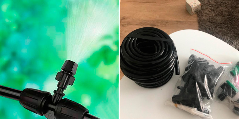Review of King Do Way 33Ft, 15 Plastic Misting Nozzles Misting Cooling System