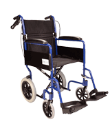 Elite Care ECTR01 Folding Transit Travel Wheelchair with Handbrakes
