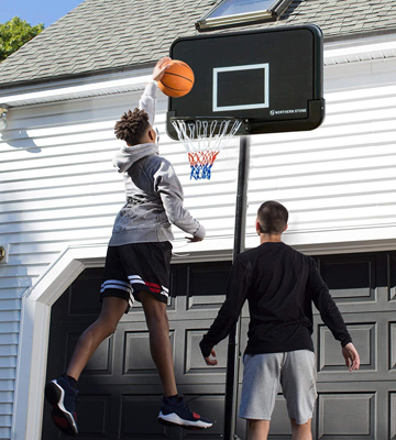 Review of Northern Stone Pro Court Free Standing Adjustable Basketball Hoop