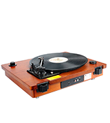 1byone 471UK-0002 Vintage Style Turntable with Built-In Speakers