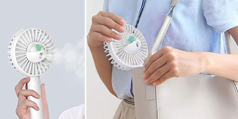 Review of aifulo Mini Handheld Misting Fan with Personal Cooling Mist Humidifier