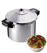 Kuhn Rikon Duromatic Inox 6 Litre Stainless Steel Pressure Cooker with Side Grips
