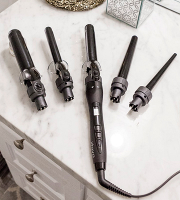 Review of Xtava Wave 5-in-1 Curler Temperature Control - Professional Curling Tong Set