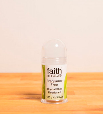 Review of Faith in Nature 100g Unscented Crystal Stick Body Deodorant