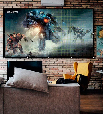 Review of VANKYO (PS04) 100 inch | 16:9 | Portable Indoor/Outdoor Projector Screen