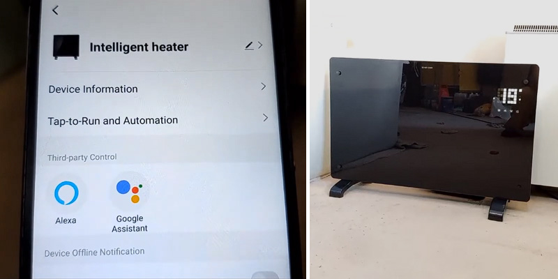 Devola Designer WiFi Enabled Electric Glass Panel Heater in the use - Bestadvisor