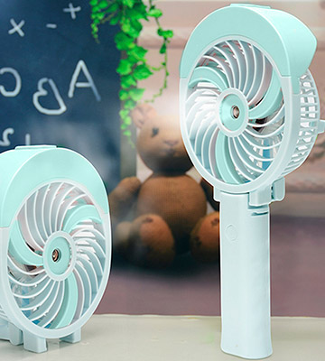 Review of HandFan Handheld Misting Fan Portable Electric Fans with Water Spray