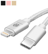 Hunda USB C to Lightning Nylon Braided Cable
