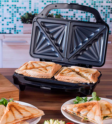 Review of Salter EK2017S Electric XL Deep Fill Sandwich Toaster Press