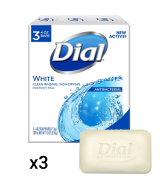Dial White Antibacterial Deodorant Soap