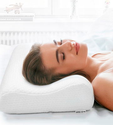 Review of GREHOME Memory Foam Pillow Neck Support Pillow for Pain Relief