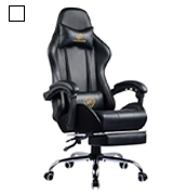 LUCKRACER ‎Faux Leather Massage Gaming Chair with Footrest