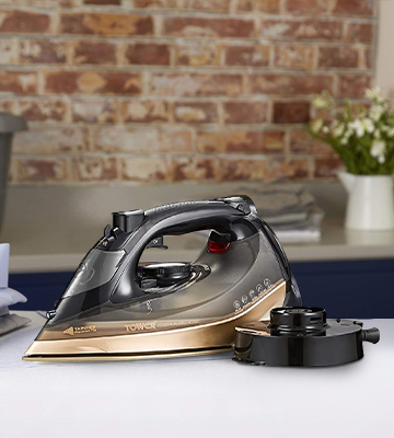 Review of Tower Ceraglide T22019GLD 2-in-1 Cord or Cordless Steam Iron