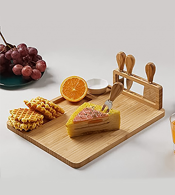Review of GRANDMA SHARK Cheese Platter Set Fruit Food Board Set, Suitable use for picnics and Parties (Rectangle)