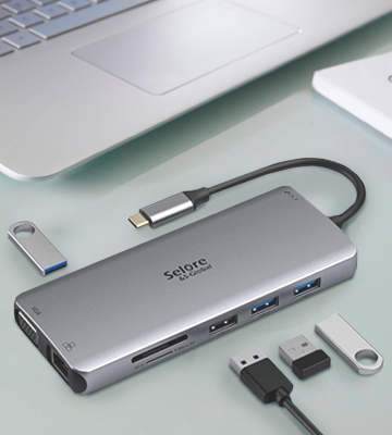 Review of Selore&S-Global (SEUC3306-UK) USB-C Docking Station (Dual 4K HDMI Port, Card Reader, USB 3.0, LAN)