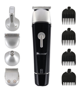 SUPRENT 5 in 1 Body Groomer Kit for Head, Facial and body hair trimmer, Waterproof and Rechargeable Cordless