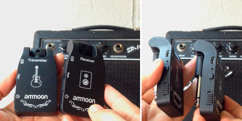 Review of Ammoon Rechargeable 6 Channels Audio Wireless Guitar System