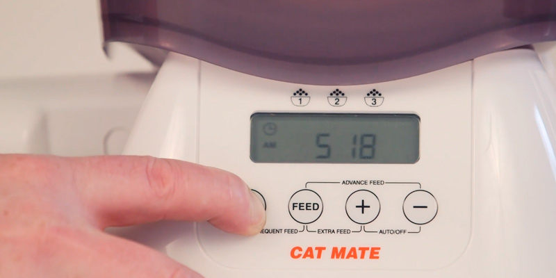 Pet Mate C3000 Automatic Dry Food Feeder in the use