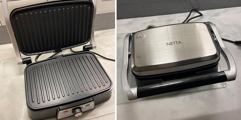NETTA ‎NT-GRILL2SLICE Panini Maker & Health Grill in the use - Bestadvisor
