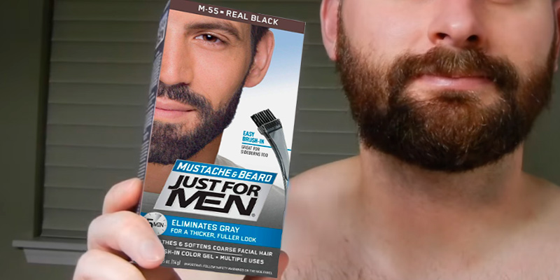 Review of Just For Men Real Black M55 Moustache and Beard Facial Hair Colouring Kit
