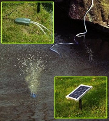 Woodside W217 Solar Oxygenator Air Pump for Pond, 180 Litres Per Hour - Bestadvisor