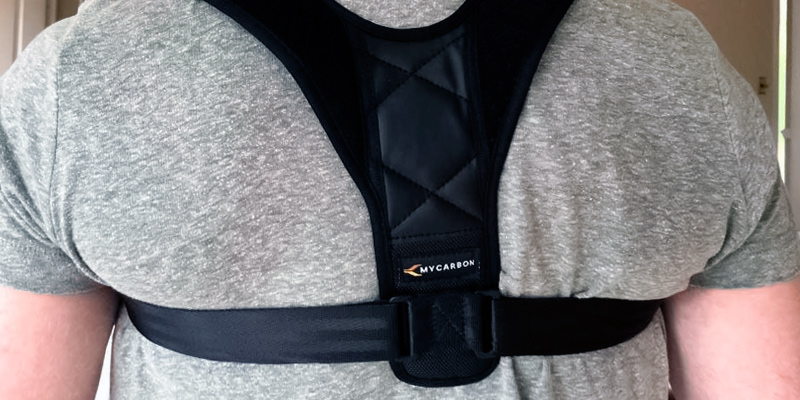 Review of MY CARBON Shoulder Brace Slouching Corrective Upper Back Support