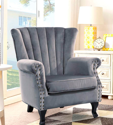 Review of Warmiehomy High Wing Back Upholstered Accent Armchair