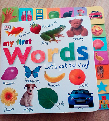 Review of DK Publishing Board book My First Words Let's Get Talking