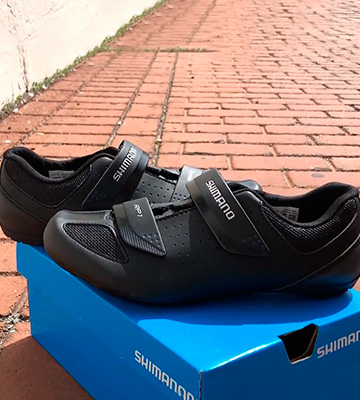 Review of Shimano _Men RP100 SPD-SL Cycling Shoe - Black, Size EU 45