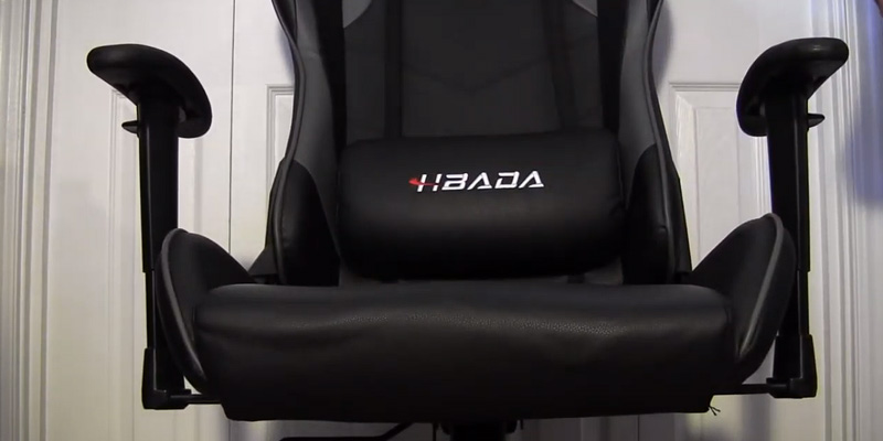 Hbada Racing Style Gaming Chair with Footrest in the use