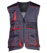 Stens Lightweight Multi pocket Safety Work vest