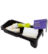 Cottam 5 x Paintroller Sleeves Mini Paint Roller Tray Kit