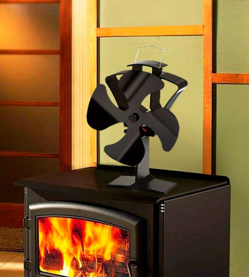 Review of Tomersun Stove Fan 4 Blades Stove Fan Heat Powered Wood