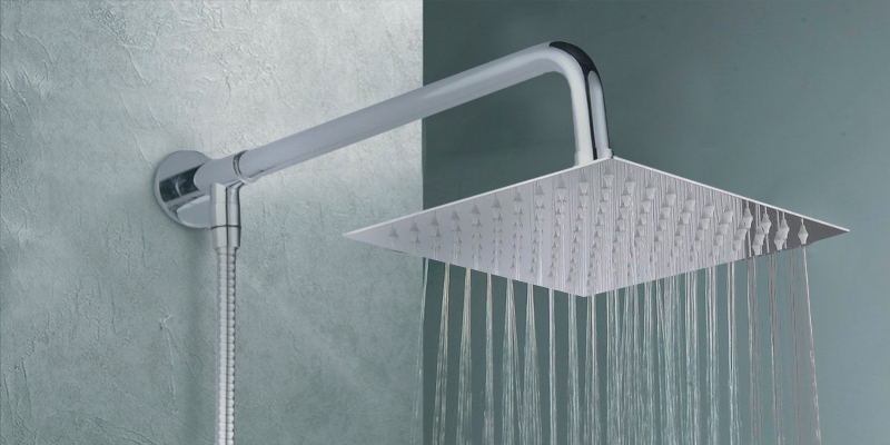 Review of Hiendure (HS08CB-SET) 8-inch Wall Mount Rainfall Square Shower Head