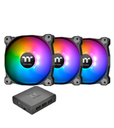 Thermaltake (CL-F063-PL12SW-A) 120mm RGB Case Fans (Pack of 3)