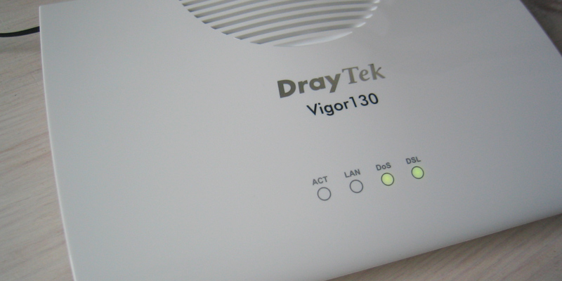 Review of DrayTek Vigor 130 ADSL/VDSL Ethernet Modem