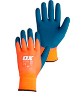 OX Tools OX-S483910 Thermal Latex Work Golves