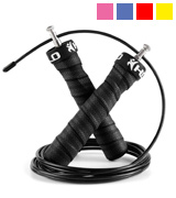 Homello SR008-1 RX Speed Skipping Rope Adjustable Cable, Rapid Ball Bearings & Anti-Slip Handles