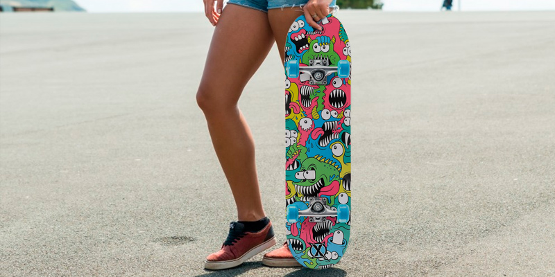 Xootz 31 x 8 Inches Kids Complete Beginners Double Kick Trick Skateboard in the use - Bestadvisor