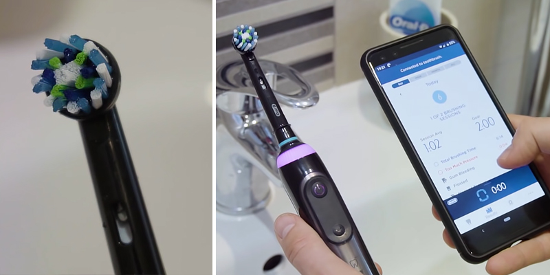 Oral-B Genius X with Artificial Intelligence Electric Toothbrush in the use