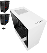 NZXT H50 Tower PC GamingCase – Tempered Glass Panel