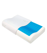 Supportiback Comfort Therapy Orthopedic Contour Memory Foam Pillow with Cooling Gel