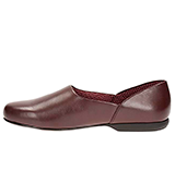 Clarks Burgundy Lounge Leather Mens Slippers